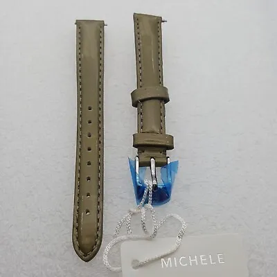 Genuine Michele 12mm Elephant Patent Leather Watch Band Strap New • $24.77