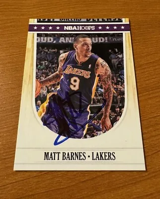 MATT BARNES Autographed 2011-12 Hoops IP AUTO SIGNED In Person • $2.99