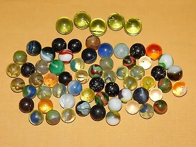 Vintage Toy Game  65 Marbles Lot • $55.99