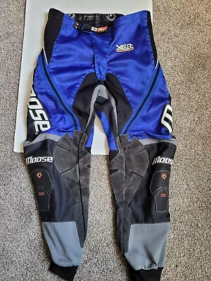 MOOSE RACING USA XCR Moto Cross Pants Men's Size 30 Blue And Black L1 • $49.99