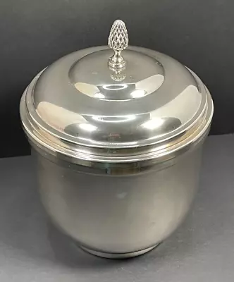 Vintage Sheridan Taunton Silversmiths Silver Plated Ice Bucket Insulated Lined • $26.97