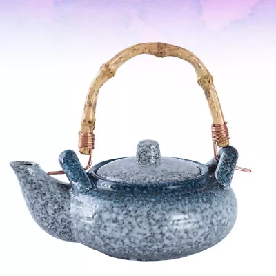  Loose Leaf Tea Kettle Ceramic Teapot With Wooden Handle Teapots For Simple • £17.45