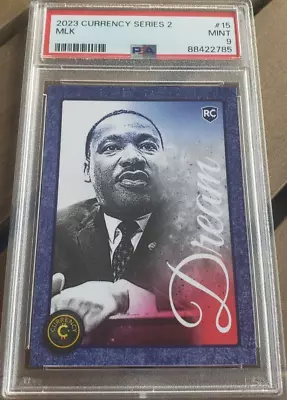 2023 Cardsmiths Currency Ser 2 MLK Martin Luther King Jr RC Card PSA 9 Mint #15 • $99.99