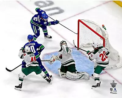 Brock Boeser Vancouver Canucks Unsigned First Stanley Cup Playoffs Goal Photo • $24.99