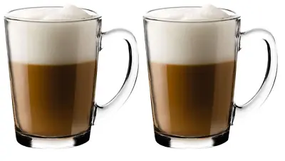 Coffee Mugs Latte Capuccino Cups Glasses 307ml / 8.3x11cm ARBA -pack Of 2- • £6.75