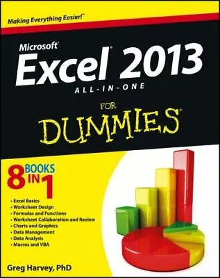 $4.23 • Buy Excel 2013 All-in-One For Dummies - 9781118510100, Greg Harvey, Paperback