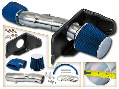 BLUE COLD AIR INTAKE KIT+ DRY FILTER FOR FORD 05-09 Mustang GT 4.6L V8 • $80.99