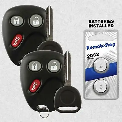 2 For 2003 2004 2005 2006 Chevrolet Suburban Tahoe Keyless Car Remote Fob + Key • $12.95