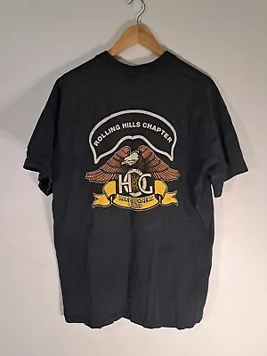 VTG Harley Davidson Owners Group Black Short Sleeve~Sz L~ Rolling Hills CA USA • $25