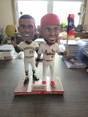$50 • Buy Roberto Clemente Yadier Molina 2019 St. Louis Cardinals DUAL Bobblehead SGA