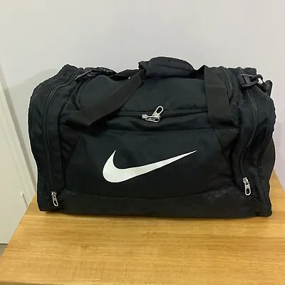 Nike Gym Duffel Bag/travel Bag Shoulder Bag Black • £21.99