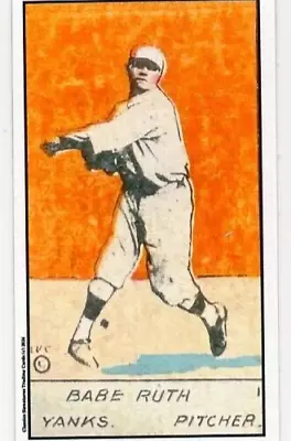 Babe Ruth T206 1920 W516 Baseball Cards Classics Signatures Trading Card Aceo • $10