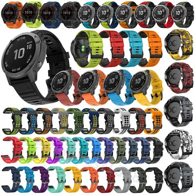 Quick Fit Strap For Garmin Fenix 7S 7 7X 6S 6 6X 5S 5 5X 3HR Sport Watch Band • $16.50