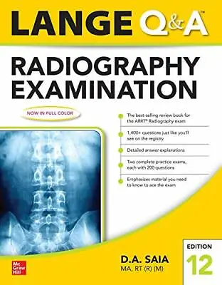 £54.81 • Buy Lange Q & A Radiography Examination 12e By Saia, D.A., NEW Book, FREE & FAST Del