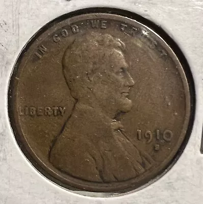 1910-S Lincoln Wheat Cent - Semi Key Date - Fine Condition  • $18.95
