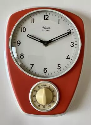 1950-60 Vintage Kienzle Wall Clock With Kitchen Timer Mid-Century • $759.39