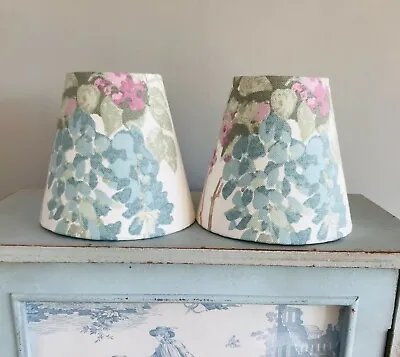 £20 • Buy Handmade Coolie / Candle Clip Lampshade Laura Ashley Wisteria - Duck Egg