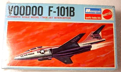 Sealed 1967 Monogram F-101B VOODOO USAF Interceptor Jet VINTAGE Kit # 6791 1/109 • $19.99