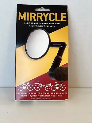 Mirrycle Bar End Rear View Mirror 3  Convex Lens Fits Mountain / Commuter Bikes  • $15