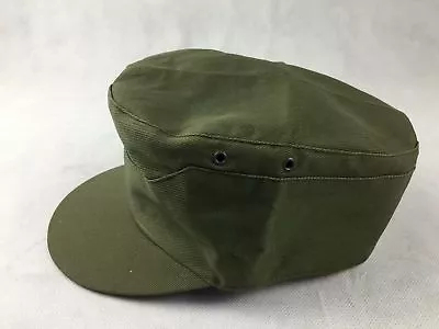 Wwii Ww2 Us Army Marine Usmc Plain Green Hbt Army Field Cap Soldier Hat Size M • $16.99