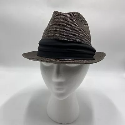 Churchill Ltd Men’s Panama Fedora Straw Hat Vintage 7 1/8 • $69.95