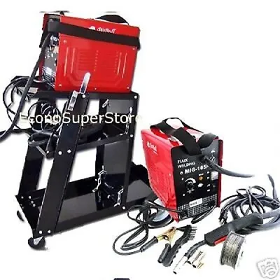 Combo MIG Welder 120AMP Flux Core Wire Feed Welding Machine 120V Non Gas W/Cart • $169.99