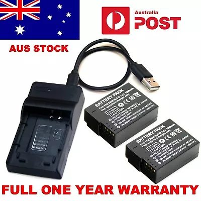 Battery / USB Charger For Panasonic Lumix DMC-G70 DMC-G80 DMC-G81 DMC-G85 AUS • $20.88