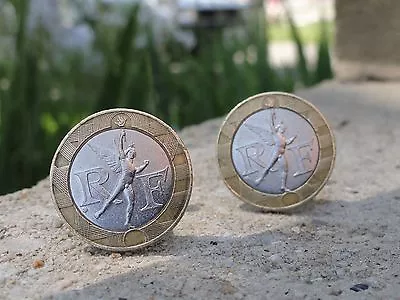 Ten French Francs Cufflinks--Coin Silver Money France Jewelry 10 Franc France • $26