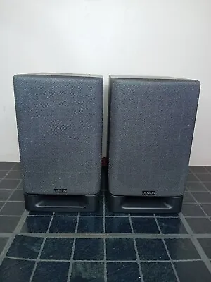 DENON USC-C1 Pair Of Vintage Micro HiFi Stereo System 25 Watt BookShelf Speakers • £22.99