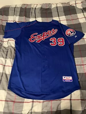 Majestic Montreal Expos 2003-04 Batting Practice Jersey Size XL Blue • $225