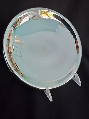 Antique Mercury Glass 6  Reflector For Oil Lamp Tin Bracket • $55
