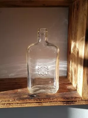 A Vintage Collectible French Cognac Glass Flask Bottle J&F Martell - Reclaimed • £2.50