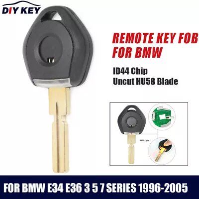 Transponder Chip Ignition Key With Led Light FOB For BMW 3 5 7 Series E34 E36 • $16.65