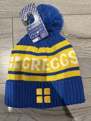 £14.95 • Buy Greggs Primark Blue Bobble Beanie Hat  Present Novelty Gift Birthday Stag Hen