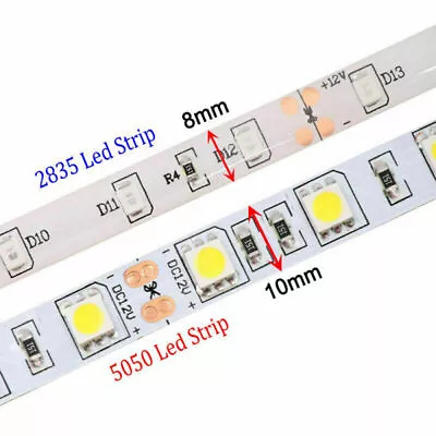 5M LED Strip Lights 5050 2835 RGB Colour Changing Tape Cabinet Kitchen Lighting • £2.75