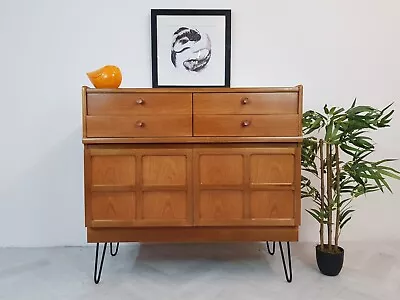 Nathan Vintage Mid Century Medium Teak Danish Design Retro Sideboard Cabinet • £325