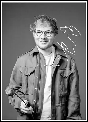 Ed Sheeran Autographed Cotton Canvas Image. Limited Edition (ES-305) • £9.59