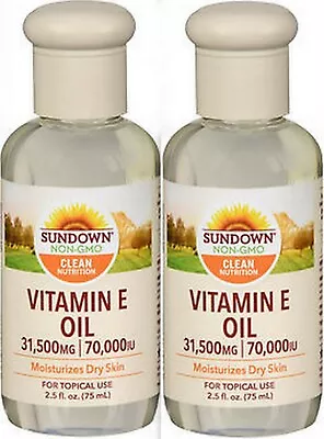 Sundown Pure Vitamin E Oil 70000iu 2.5oz ( 2 Bottles ) PHARMACY FRESH ^ • $23.95