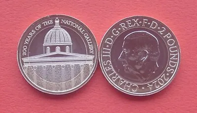 UK 2024 200th Anniversary Of The National Gallery 2 Pounds Bi-metallic Coin • $16.99
