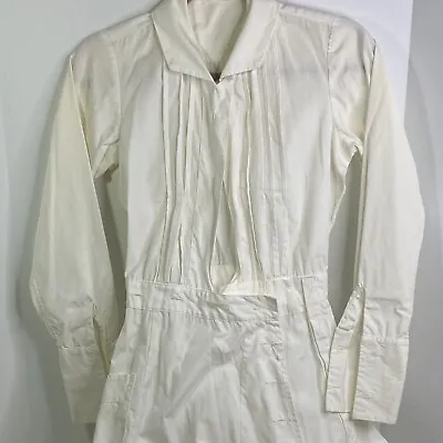 White Medical Nurse Doctor Uniform Dress Jacket Lab Coat Vintage 1940 1950 1960 • $37.50
