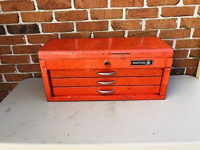 Vintage MATCO Tools 3 Drawer Toolbox With Key • $245