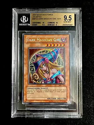 🔥 Yugioh • Dark Magician Girl • 2003 • Mfc-000 • Bgs 9.5 Gem Mint • Psa 10 🔥 • $899.99