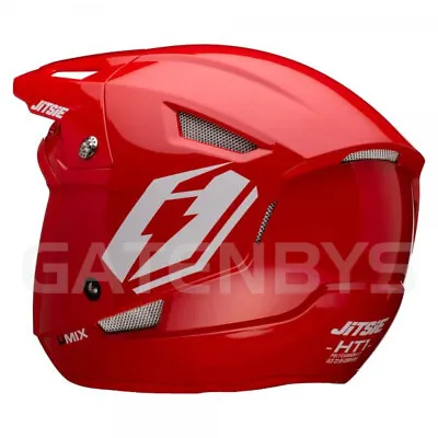 Jitsie HT1 Umix Trials Helmet RED Road Legal Beta Gasgas Montesa 4T Sherco • $117.62