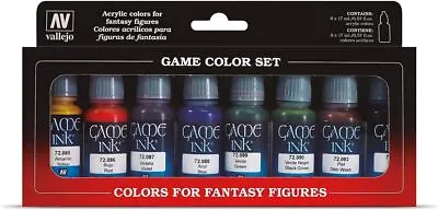 Vallejo Game Color Games Ink Acrylic Paint Set - Assorted Colours Pack Of Ml • £26.44