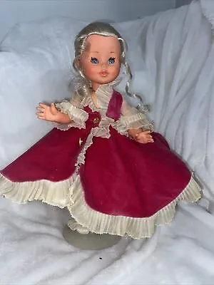 VINTAGE 14 INCH FURGA DOLL MADE ITALY  With Stand • $35