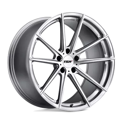 TSW Bathurst 20x8.5 +20 Silver W/Mirror Cut Face Wheel Rim 5x112 (QTY 1) • $399