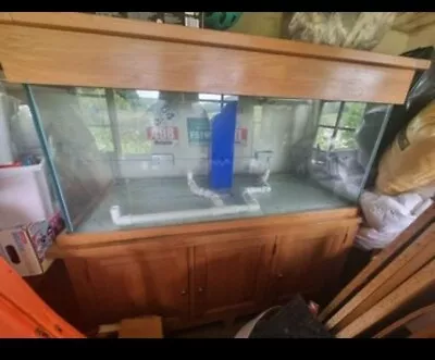 5ft Fishtank Aquarium Tropical Marine Aqua Oak Fish Tank With Accessories  • £500