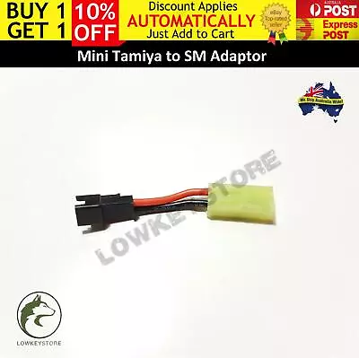 Mini Tamiya To SM Battery Adaptor Plug Gen 8 9-M4A1/HK416 Gel Blaster Toy Parts • $9.94