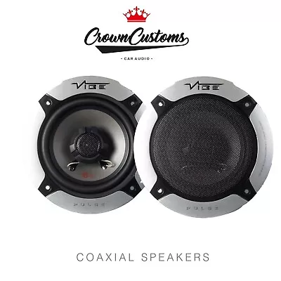 VIBE PULSE 5 Inch Coaxial Speakers 120 Watts Max Car Audio Door NEW MODEL • £29.99