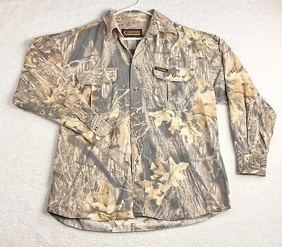 Vintage Remington Camo Long Sleeve Button Down Size XL. Mossy Oak Breakup. • $19.97